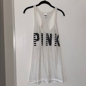 White Fourth of July tank top from PINK